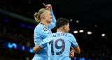 Festejo del Manchester City ante el Bayern Munich por la Champions League. Foto: REUTERS.