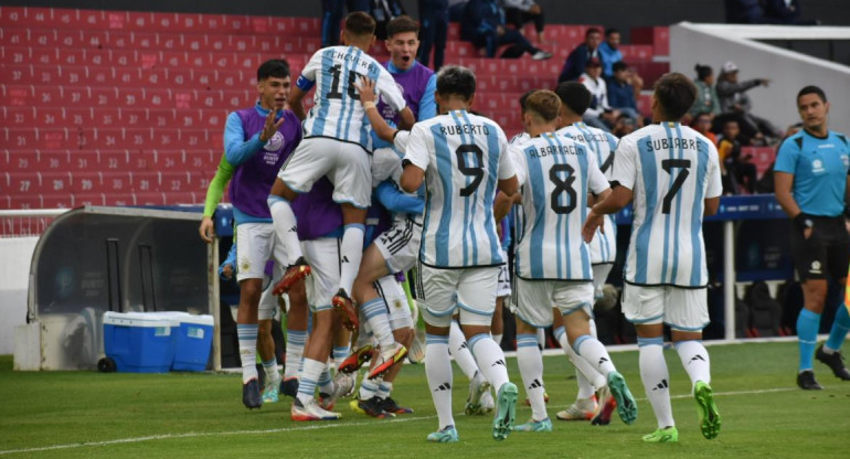 Selección Argentina Sub 17 vs. Venezuela. Foto: Twitter @Argentina.