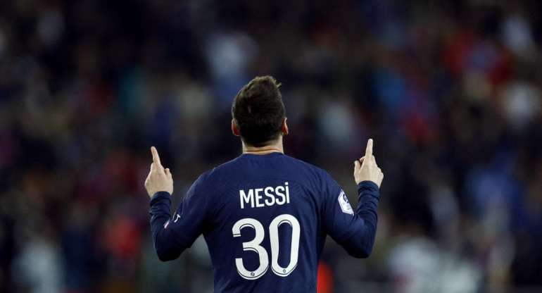 Lionel Messi, PSG vs Lens. Foto: Reuters