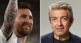 Lionel Messi y Ricardo Darín. Foto: NA.