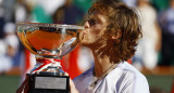 Andrey Rublev, campeón en Montecarlo. Foto: Reuters 