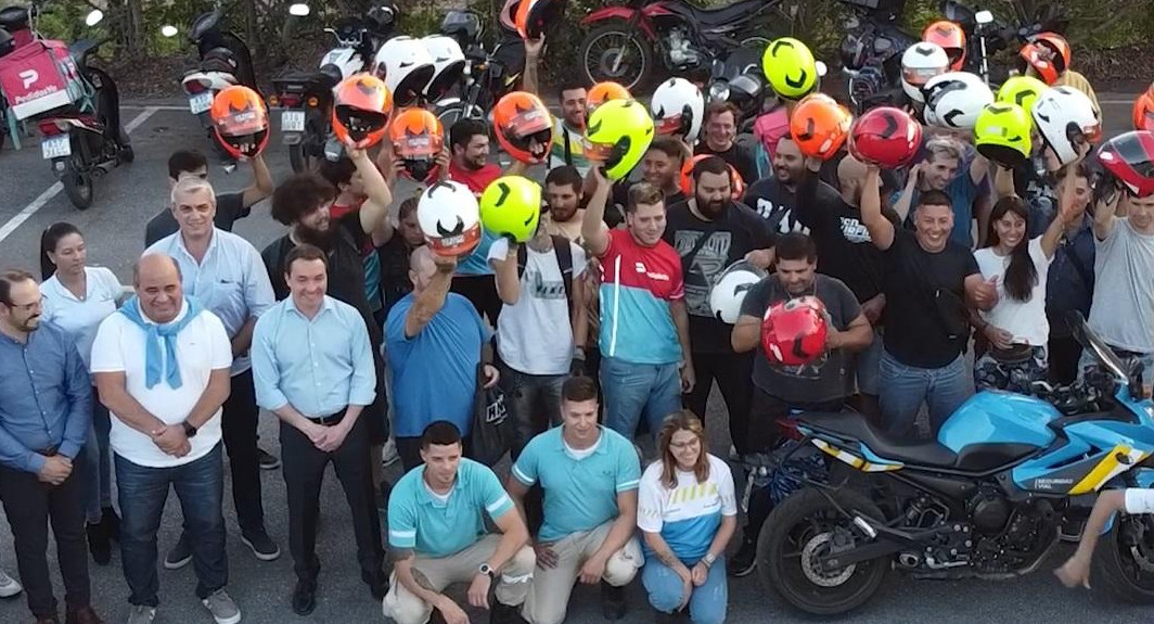 Seguridad vial, clínica de conducción responsable para trabajadores y trabajadoras en moto