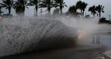 Fuertes lluvias en Florida. Foto: EFE. 