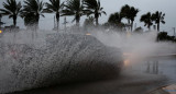 Fuertes lluvias en Florida. Foto: EFE. 