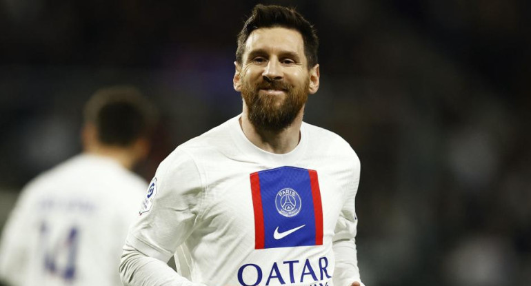 Messi, feliz tras su actuación ante Angers. Foto: Reuters.