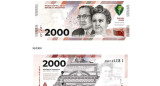 El diseño de los nuevos billetes de $2.000. Foto: Banco Central.