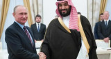 Vladimir Putin y el príncipe Mohammed Bin Salman de Arabia Saudita. Foto: Bloomberg.