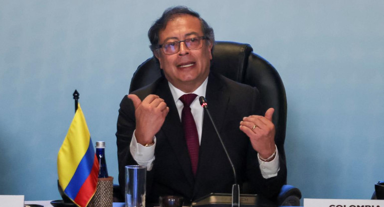 Gustavo Petro, presidente de Colombia. Foto: Reuters.