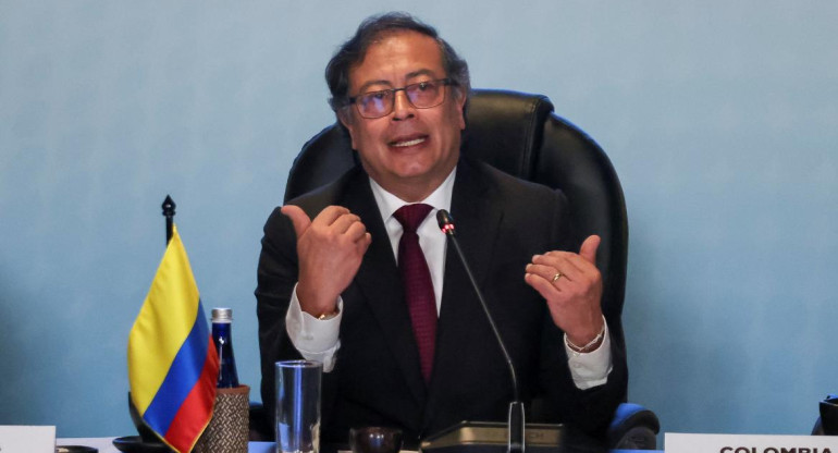 Gustavo Petro, presidente de Colombia. Foto: Reuters.