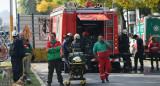 Derrumbe en una vivienda de dos pisos en el barrio porteño de Floresta. NA