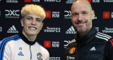 Alejandro Garnacho en el Manchester United con Ten Hag Foto: NA