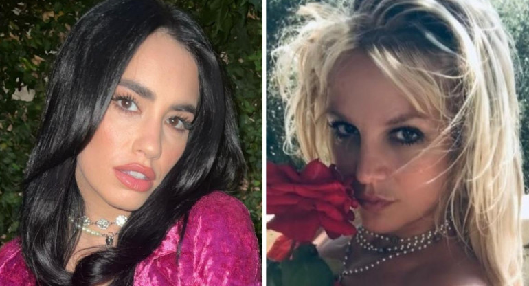 Lali Espósito y Britney Spears. Foto: Instagrams.