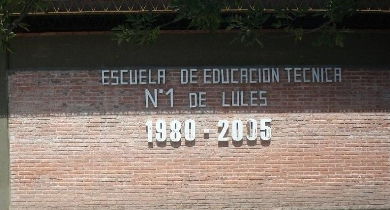 Escuela Técnica N°1 de Lules, Tucumán. Foto: Gentileza El Tucumano.