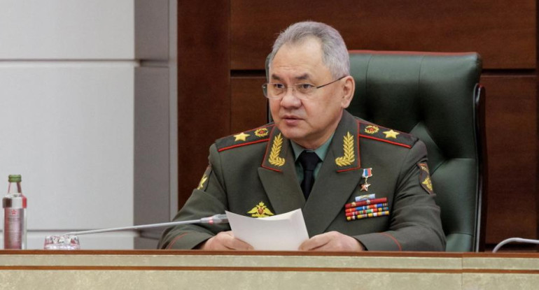 Ministro de Defensa de Rusia, Serguéi Shoigú. Foto: Reuters.