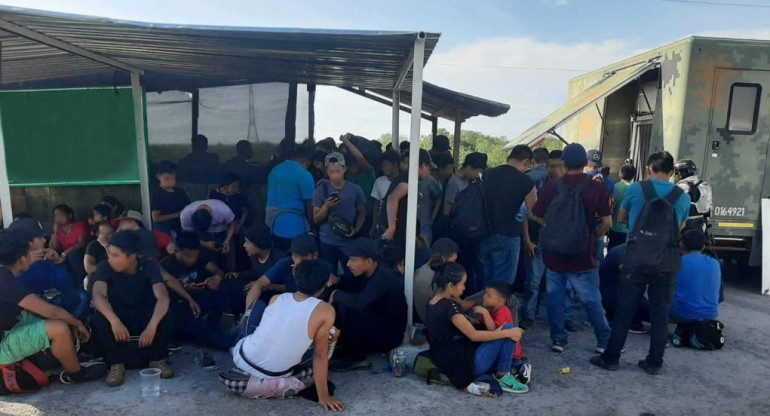 Centro migratorio en México, en la frontera con EEUU. Foto: Reuters.