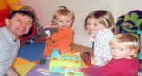 Madeleine McCann, de pequeña, junto a sus hermanos. Foto: The Sun.