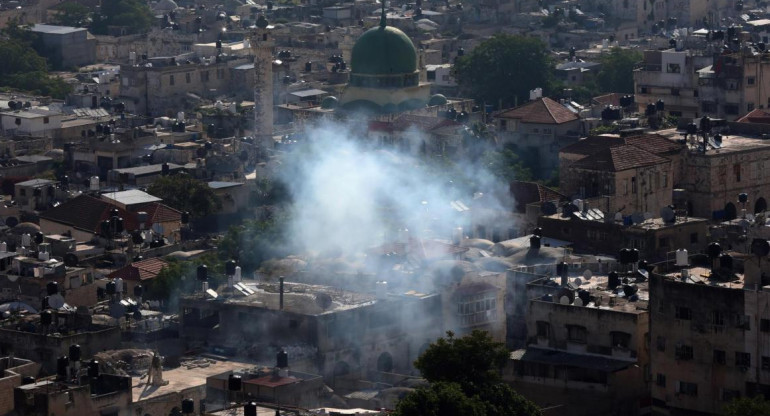 Explosiones en Medio oriente, conflicto entre israelíes y palestinos. Foto: EFE.