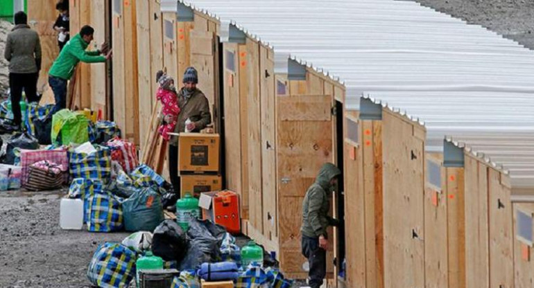 Inmigrantes ilegales en la fronte de Francia. Foto: Reuters