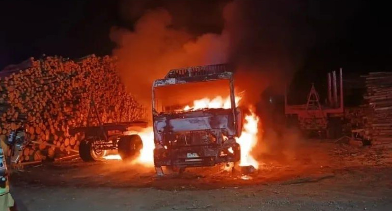 Ataques en el sur de Chile. Foto: Prensa Ciudadana