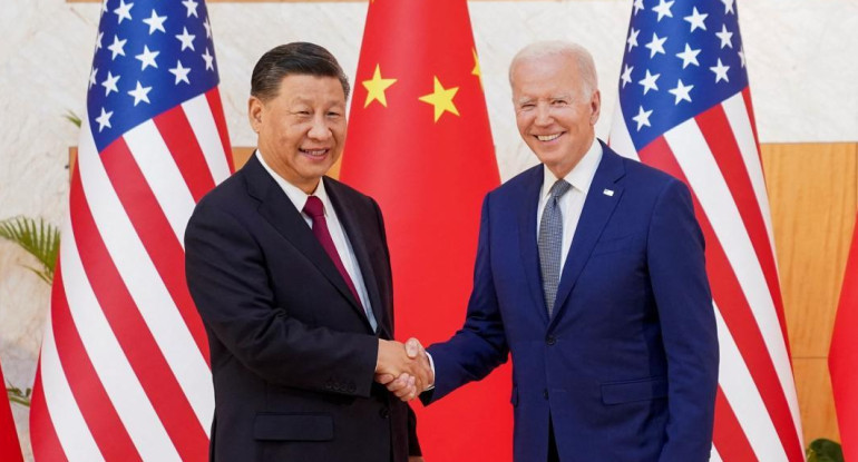 Xi Jinping y Joe Biden. Foto: Reuters