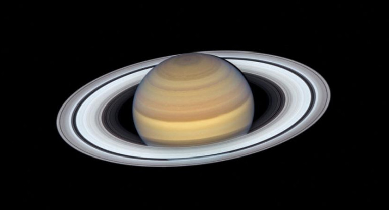 Saturno y sus diferentes anillos. Foto: Reuters.