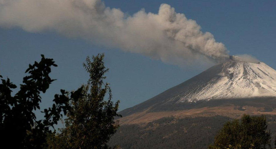 Volcán Popocatépetl. Foto: Reuters.