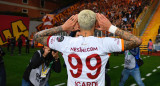 Festejo de Mauro Icardi en el Galatasaray. Foto: @GalatasaraySK.