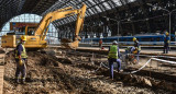 Obras en la estación de Retiro. Foto: NA.