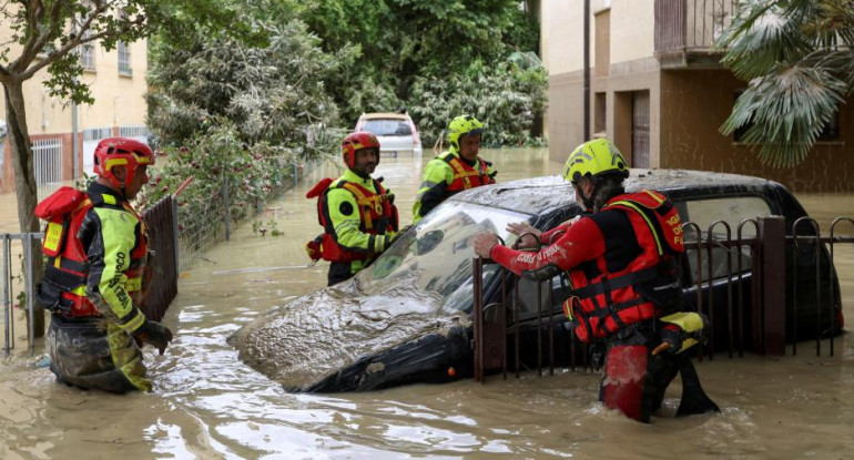 Las inundaciones en Italia provocaron un gran daño. Foto: Reuters.