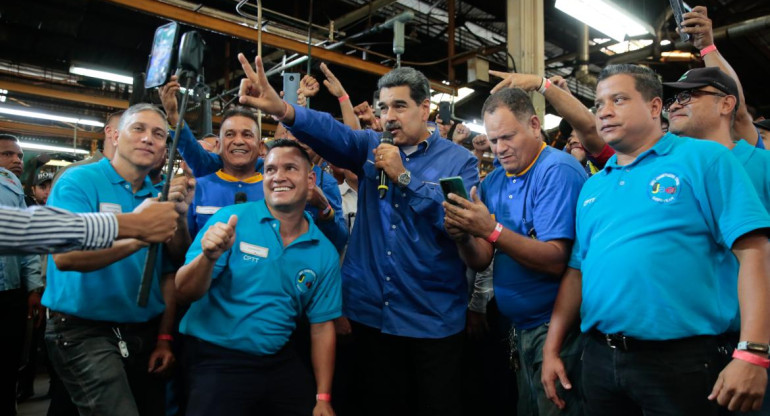 Nicolás Maduro en Venezuela. Foto: EFE.