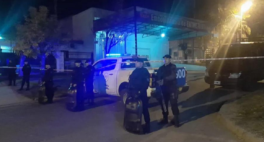 El lugar del asesinato en Paraná. Foto: unoentrerios