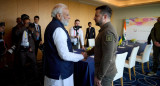 Narendra Modi y Volodimir Zelenski. Foto: Reuters.