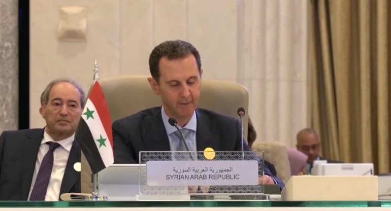 El presidente sirio, Basha al Assad, en la cumbre de la Liga Árabe. Fuente: Reuters. 