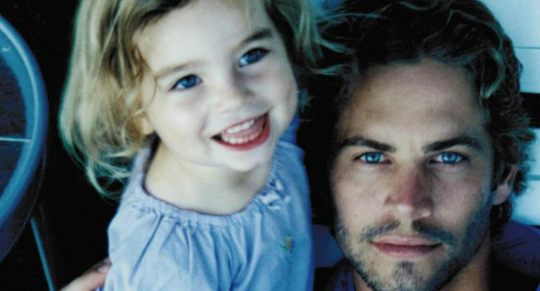 Paul Walker junto a su hija Meadow Walker. Foto: Instagram/meadowwalker