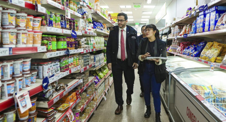 Suspensión de la Secretaría de Comercio a Supermercados Día de Precios Justos. Foto: Telam.