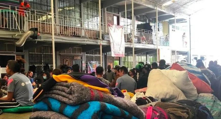 Inmigrantes piden asilo en México. Foto: ACNUR.