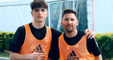 Alejandro Garnacho y Lionel Messi, Selección Argentina. Foto: Instagram