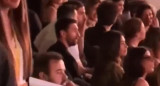 Lionel Messi viendo a Coldplay. Foto: captura.