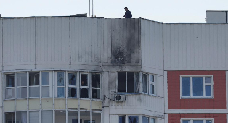 Rusia acusa a Ucrania de lanzar drones contra edificios residenciales. Foto: Reuters.