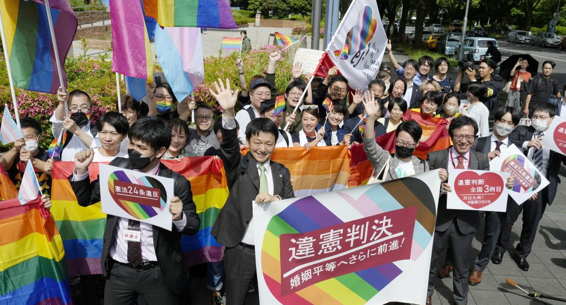 Un tribunal de Japón declaró inconstitucional la prohibición del matrimonio igualitario. Foto: Reuters.