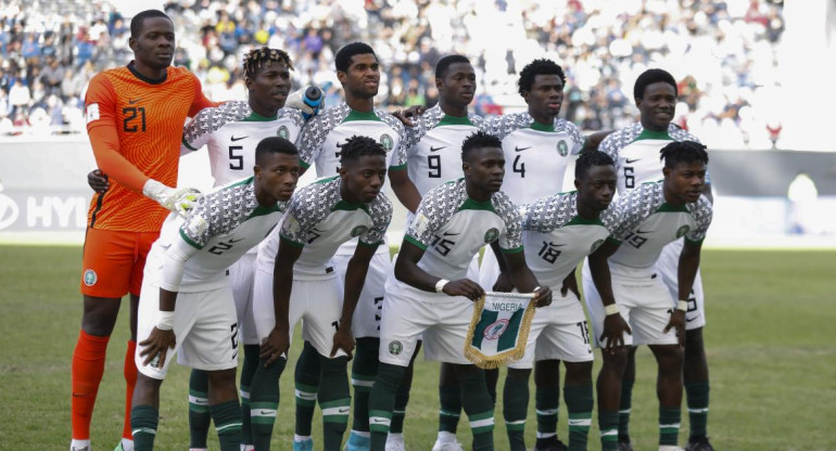 Selección de Nigeria en el Mundial Sub 20. Foto: EFE.
