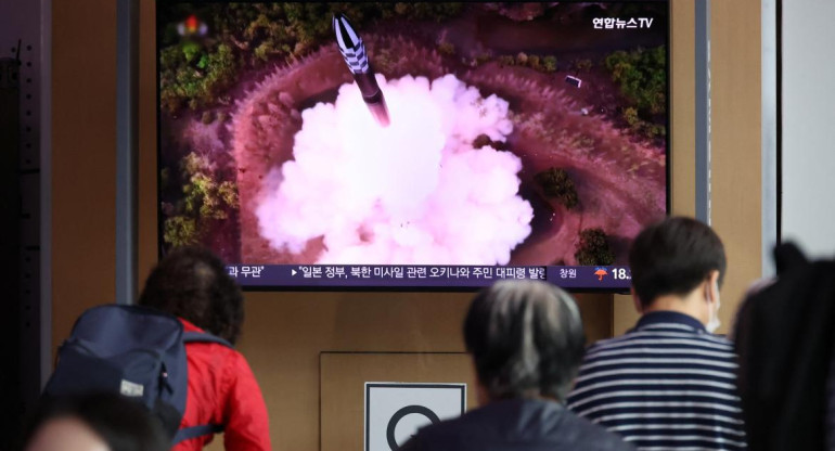 Lanzamiento del cohete en Corea del Norte. Foto: Reuters.