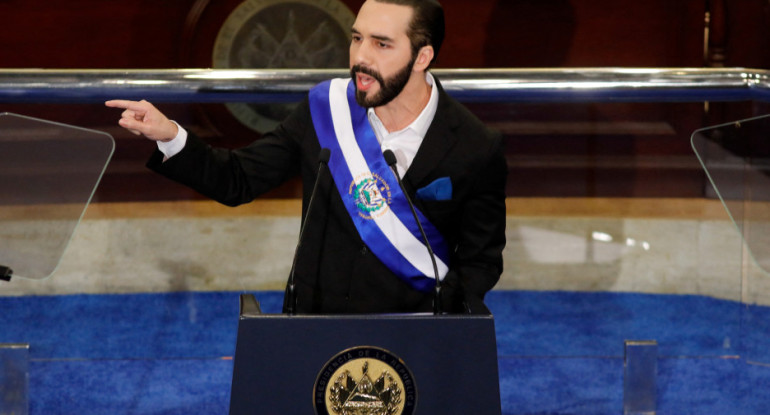 Nayib Bukele, presidente de El Salvador. Foto: Reuters.