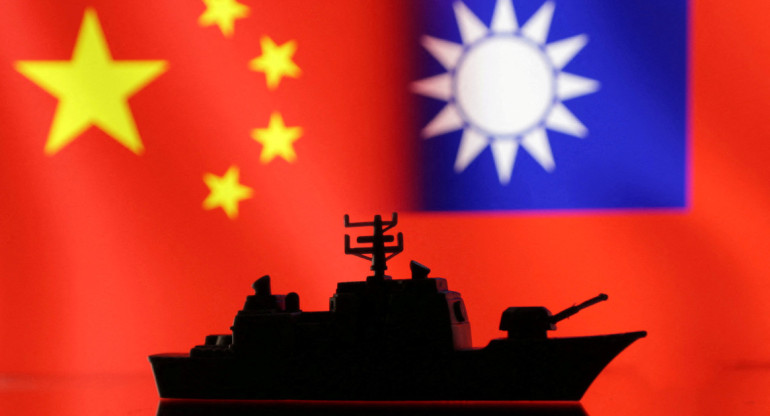Ilustración, conflicto entre China y Taiwán. Foto: Reuters.