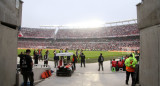 Los hinchas de River Plate alertaron del fallecimiento del fanático. Foto: NA.