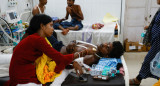 Imágenes de un hospital de India tras el choque de trenes. Foto: Reuters.