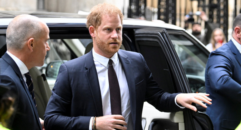 El Príncipe Harry, duque de Sussex, acudió al Tribunal Superior de Londres. Fuente: Reuters.
