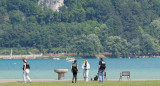 Feroz ataque en un parque de Annecy, Francia. Foto: Reuters.