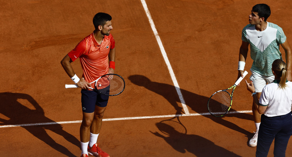 Roland Garros, Djokovic vs. Alcaraz. Foto: REUTERS.