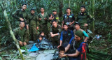 Hallaron con vida a los cuatro niños desaparecidos hace 40 días en la selva de Colombia. Foto: Fuerzas Militares de Colombia.